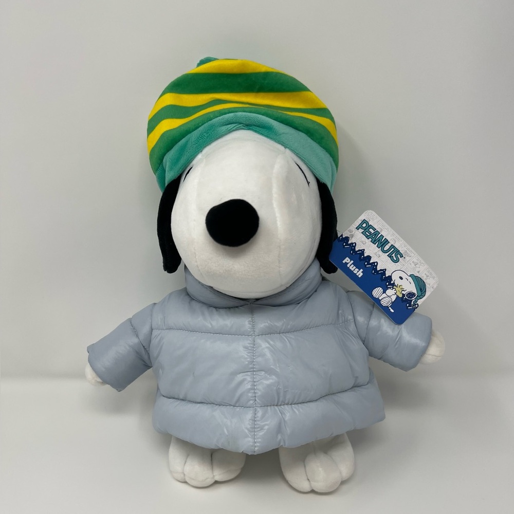 Snoopy Puffer Jacket 2023 Peanuts Christmas Holiday Plush TikTok Stuffed Animal